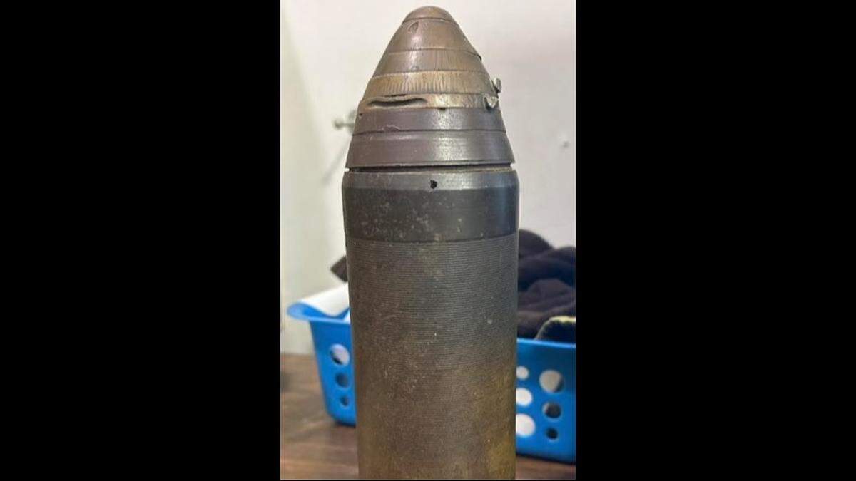 The Overland Park Police Department’s explosives team responded to the Blessings Abound Thrift store near West 103rd Street and Metcalf Avenue late Wednesday morning after employees found an artillery shell in a batch of donations, according to police.
