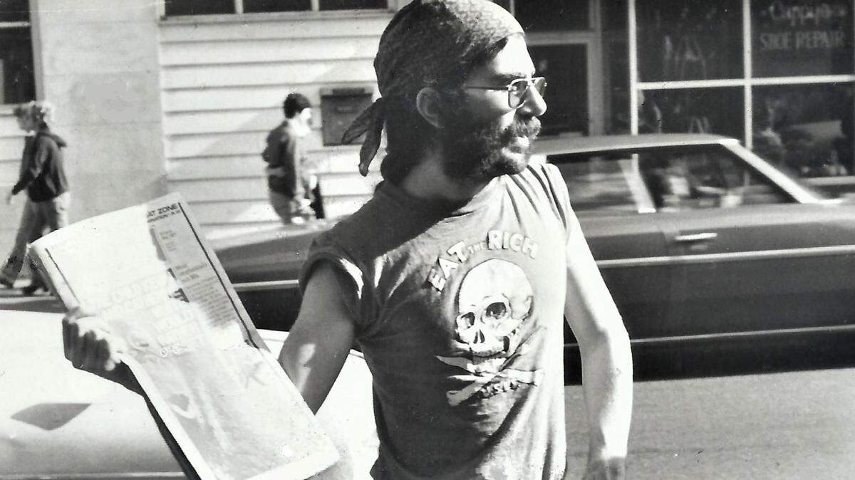 In addition to managing, writing, editing and illustrating, Dennis Giangreco sometimes hawked the Westport Trucker on the streets of midtown.