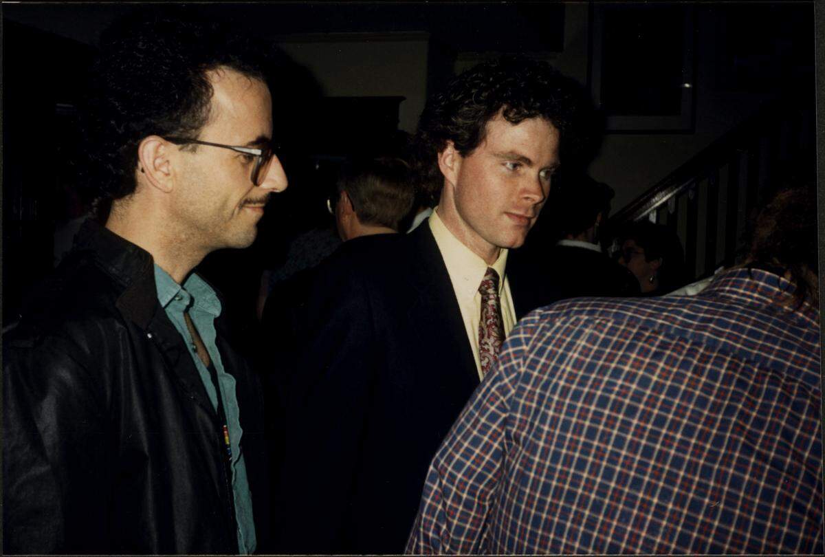 Jon Barnett (left) and David Weeda (right), two of the founding members of ACT-UP/KC.