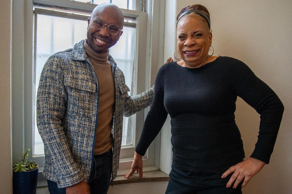 Godfrey Riddle, left, founder of the nonprofit Civic Saint, and Pat Jordan, founder of iSTEAMkc, envision a community of affordable tiny eco-friendly houses that will help narrow the homeownership gap for people of color in Kansas City.