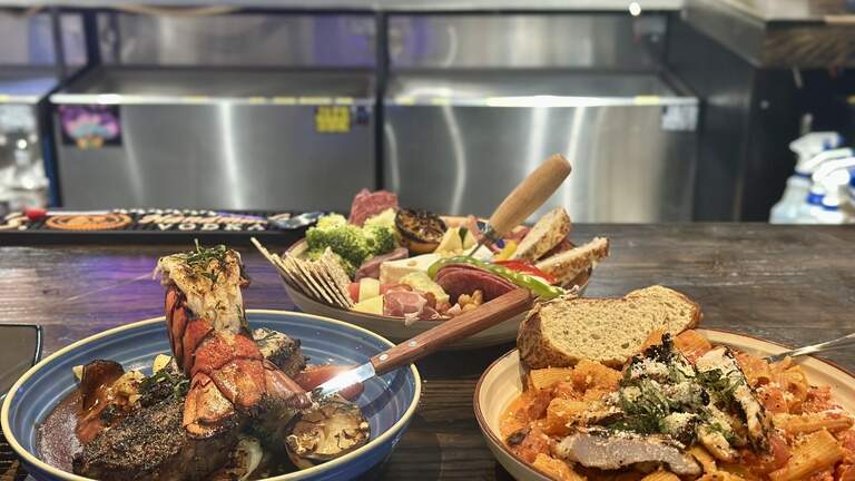Steak, crab legs and more on the menu at this eclectic Westport bar