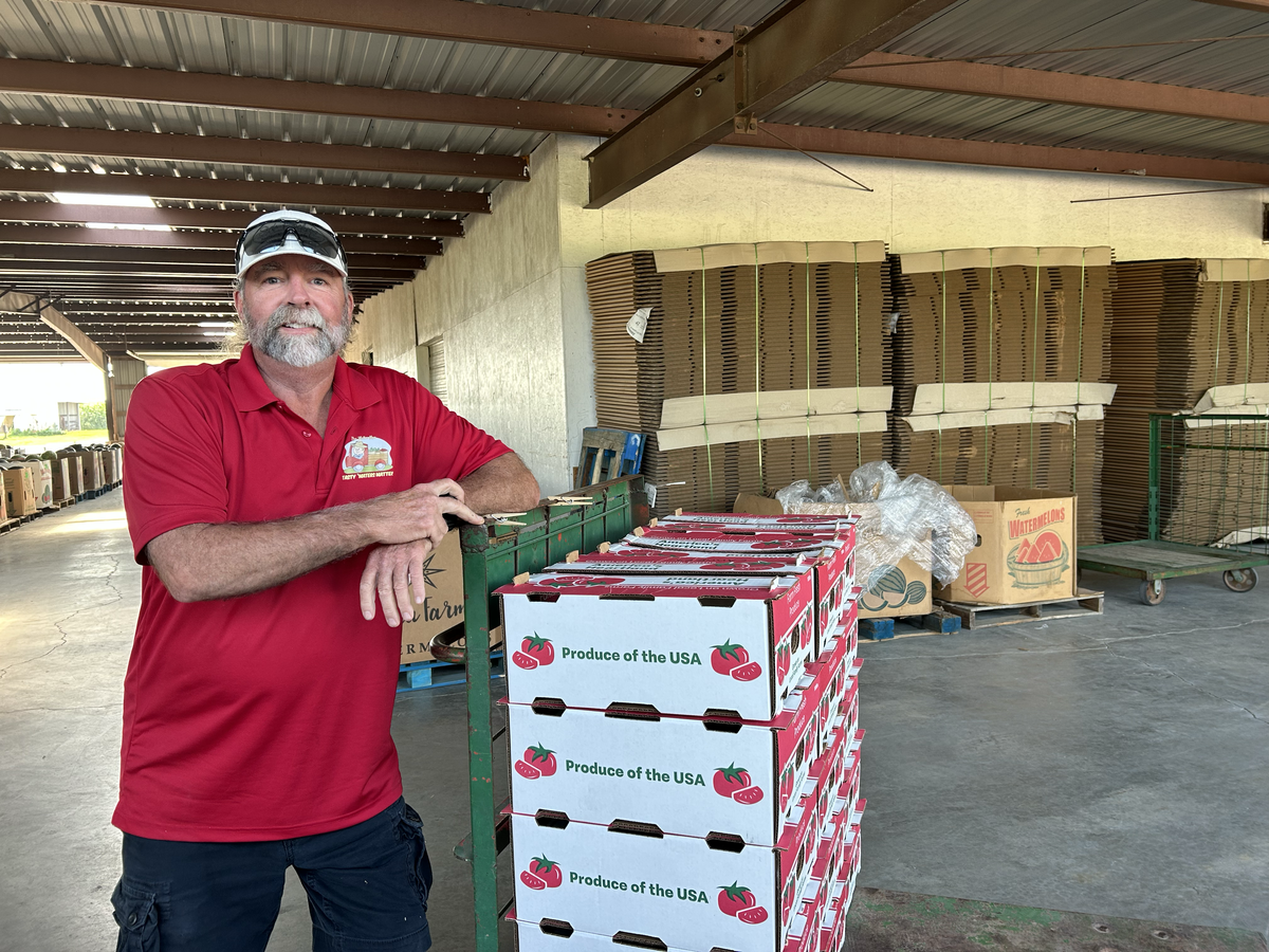 Dave Howe, who owns a produce stand business in Lee’s Summit, visits the auction twice per week to buy a variety of fruits and vegetables.