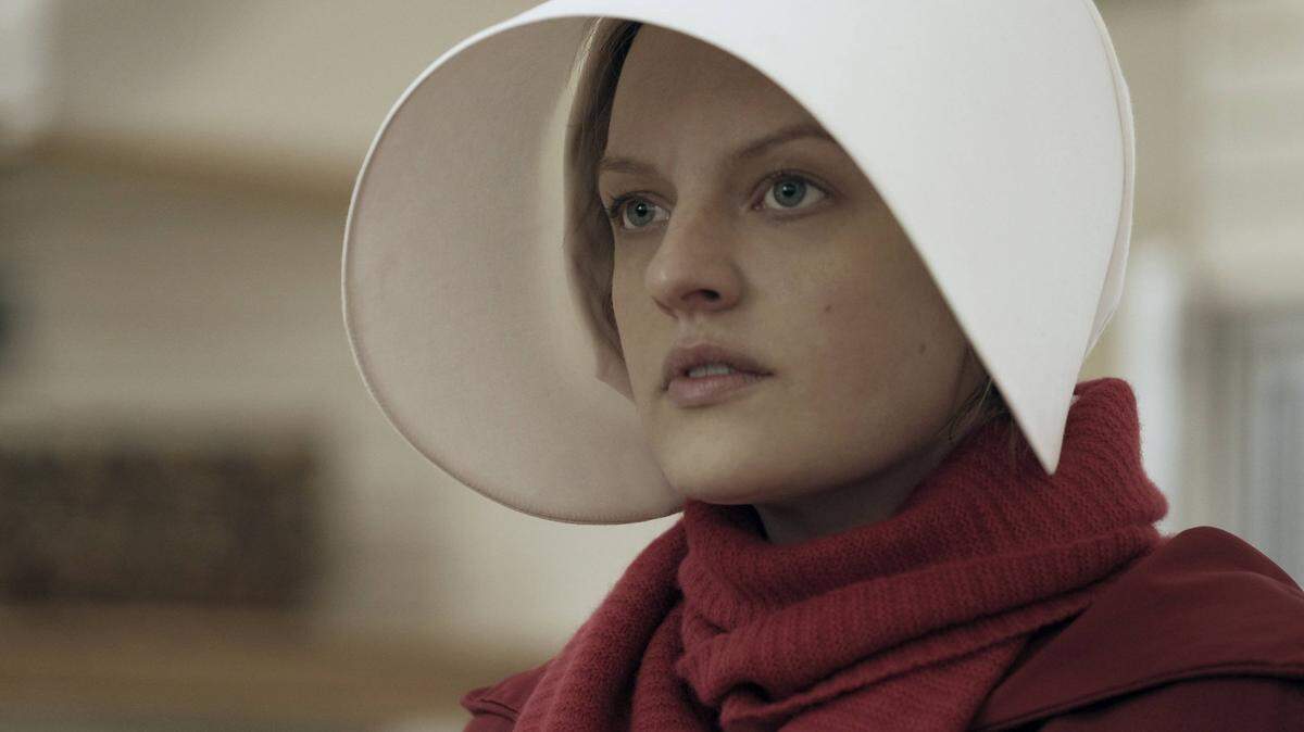 The TV series “The Handmaid’s Tale,” starring Elisabeth Moss, is based on Margaret Atwood’s bestselling novel about a dystopian, repressive regime. The book is now banned in some Kansas City area school libraries.