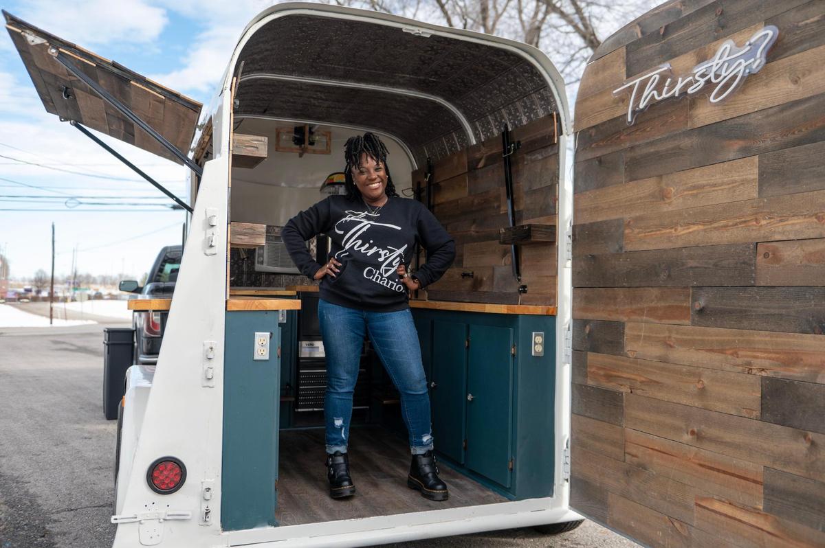 Tameka Lopez provides the bartender, drink staff, drinks and supplies. She also will decorate the trailer to match the event, such as wedding colors.