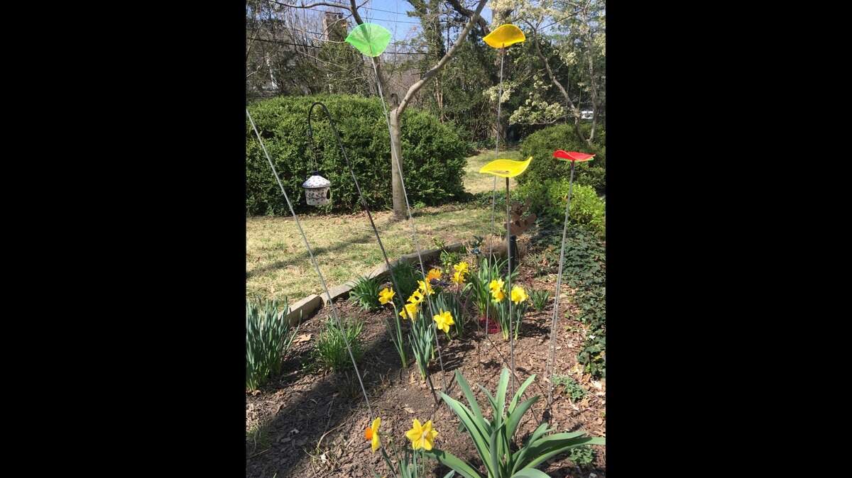 Ellen Murphy’s children, now grown, had fun with plants and their imagination in this patch of garden.