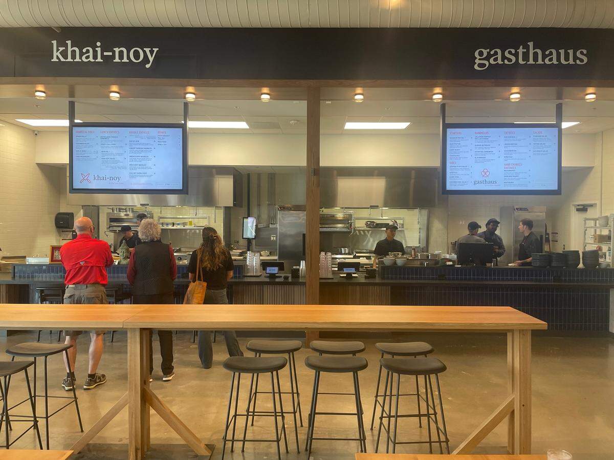 Khai-Noy and Gasthaus are two of the restaurant concepts at the newly opened Strang Chef Collective inside Cascade Kansas City on the Country Club Plaza.