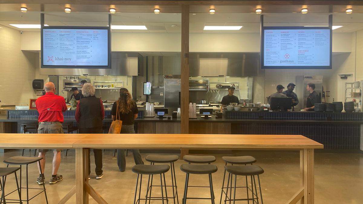 Khai-Noy and Gasthaus were two of the restaurant concepts at Strang Chef Collective inside Cascade Kansas City on the Country Club Plaza.