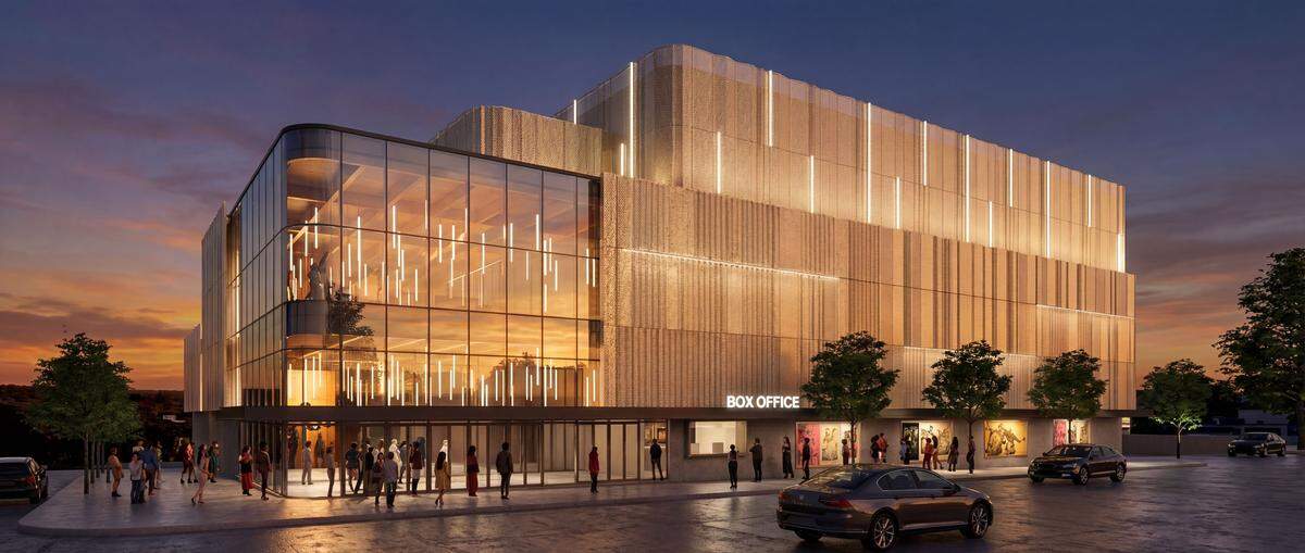 A rendering provided by the Kansas City Symphony show what a new venue might look like in the South Plaza neighborhood.
