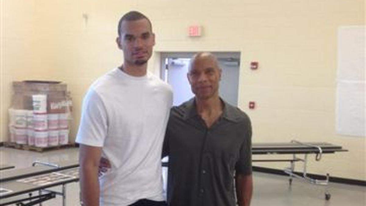 Wichita Heights High School greats Perry Ellis, left, and Darnell Valentine, who will be inducted into the school’s Hall of Fame on Saturday, both had star-studded careers at KU.
