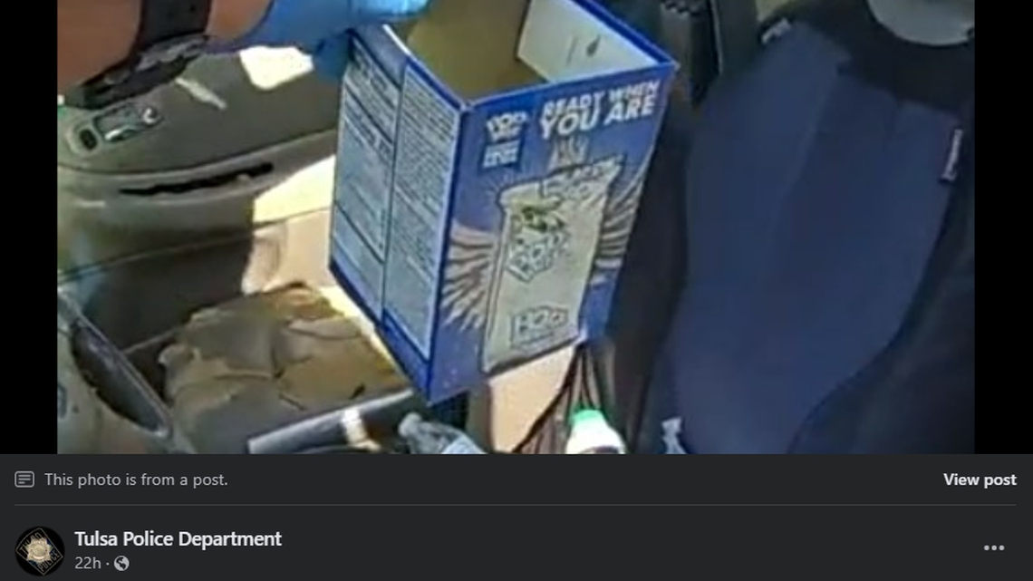 This box of Pop-Tarts hid fentanyl, police said.