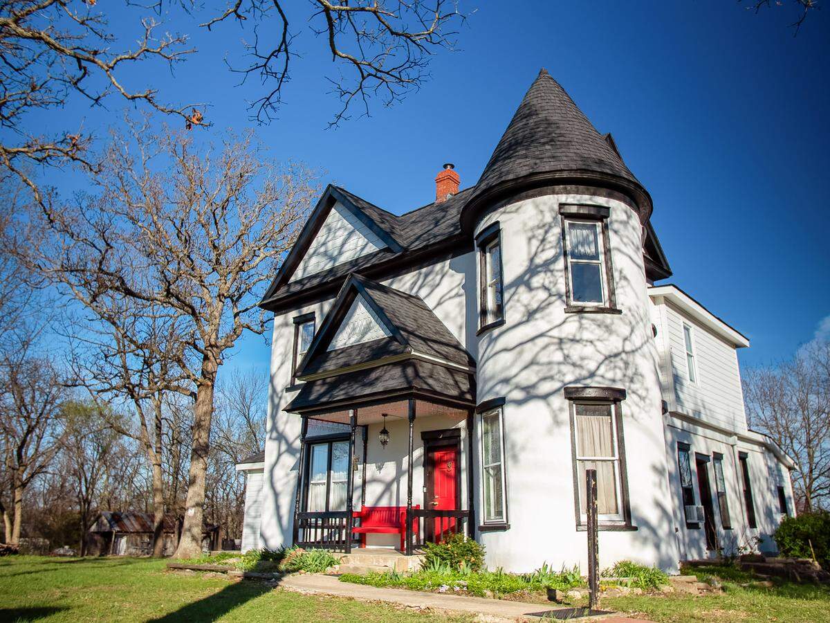 The well-known Haunted Castle House in Brumley, Mo.