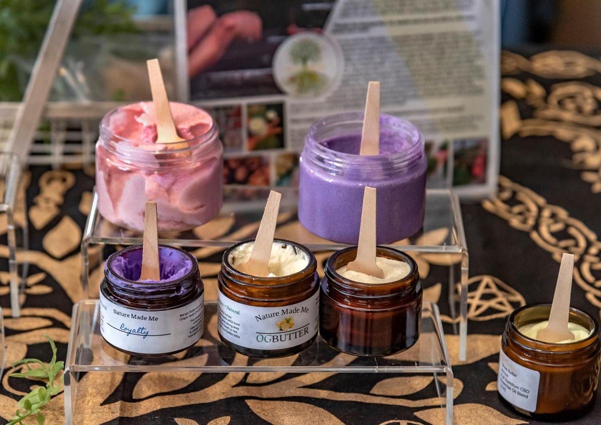 A collection of all natural Nature Made Me creams made by Rosie the Herbalist.