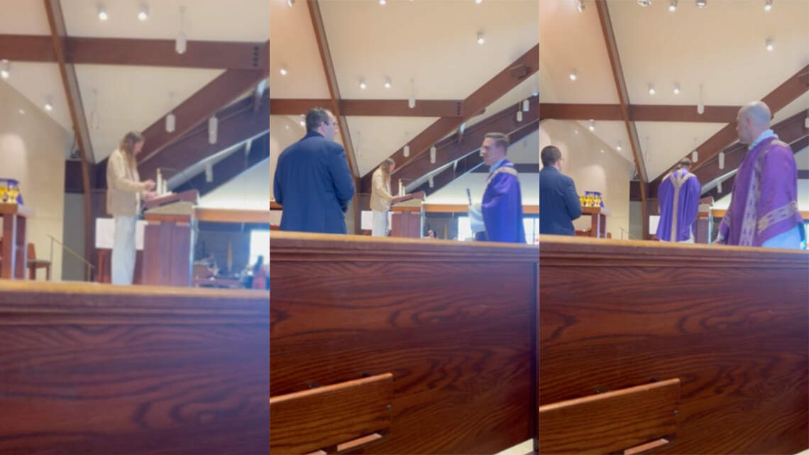 Parishioner who called 911: Man who tried to pray about migrants ‘stumbled’ off altar | Opinion