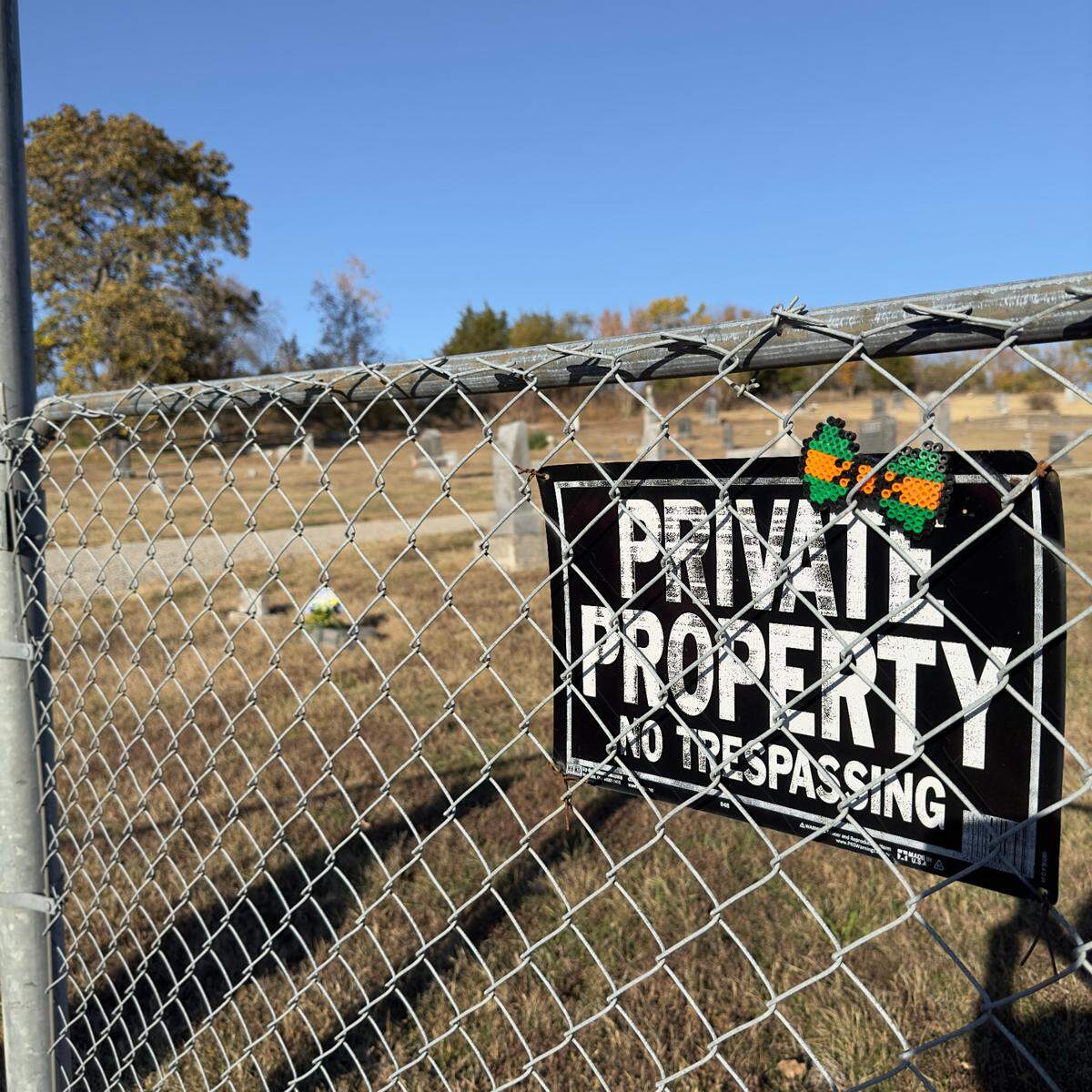 Stull Cemetery is private property and not open to the public.