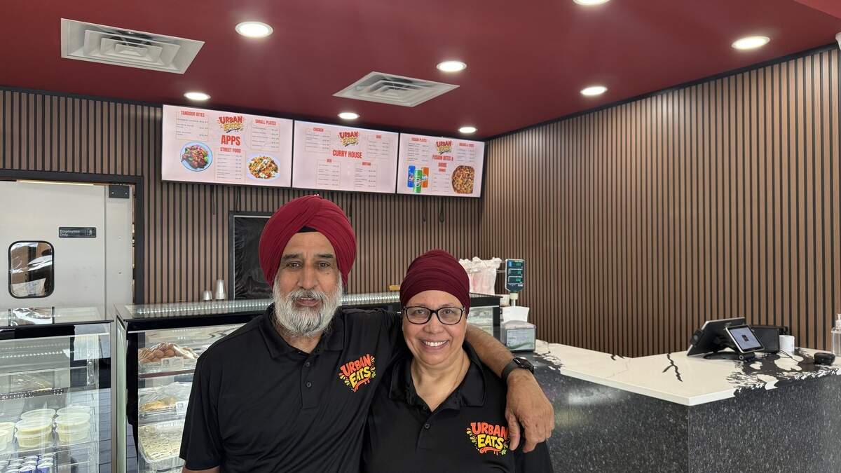 Jaspal Singh (left) and Manjit Kaur (right), husband and wife duo and owners of Urban Eats.