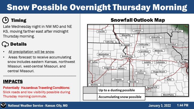 More snow possible in Kansas City this week, weather service says ...