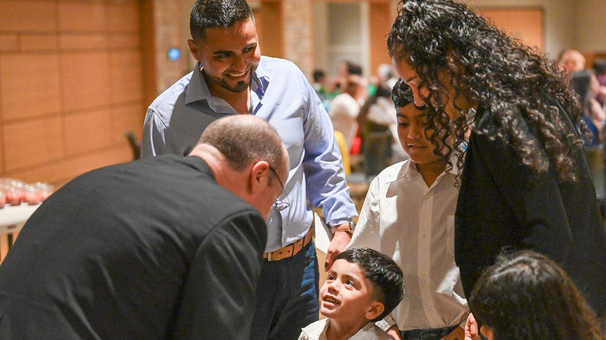 Archbishop-designate Shawn McKnight at last year's Hispanic Heritage Mass, an annual event McKnight started, at the Cathedral of St. Joseph in Jefferson City in June of 2024.