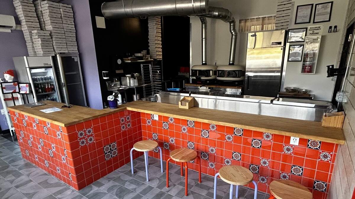 The pizza counter at Orange By: Devoured, now open at 325 E. 31st St. in midtown Kansas City.