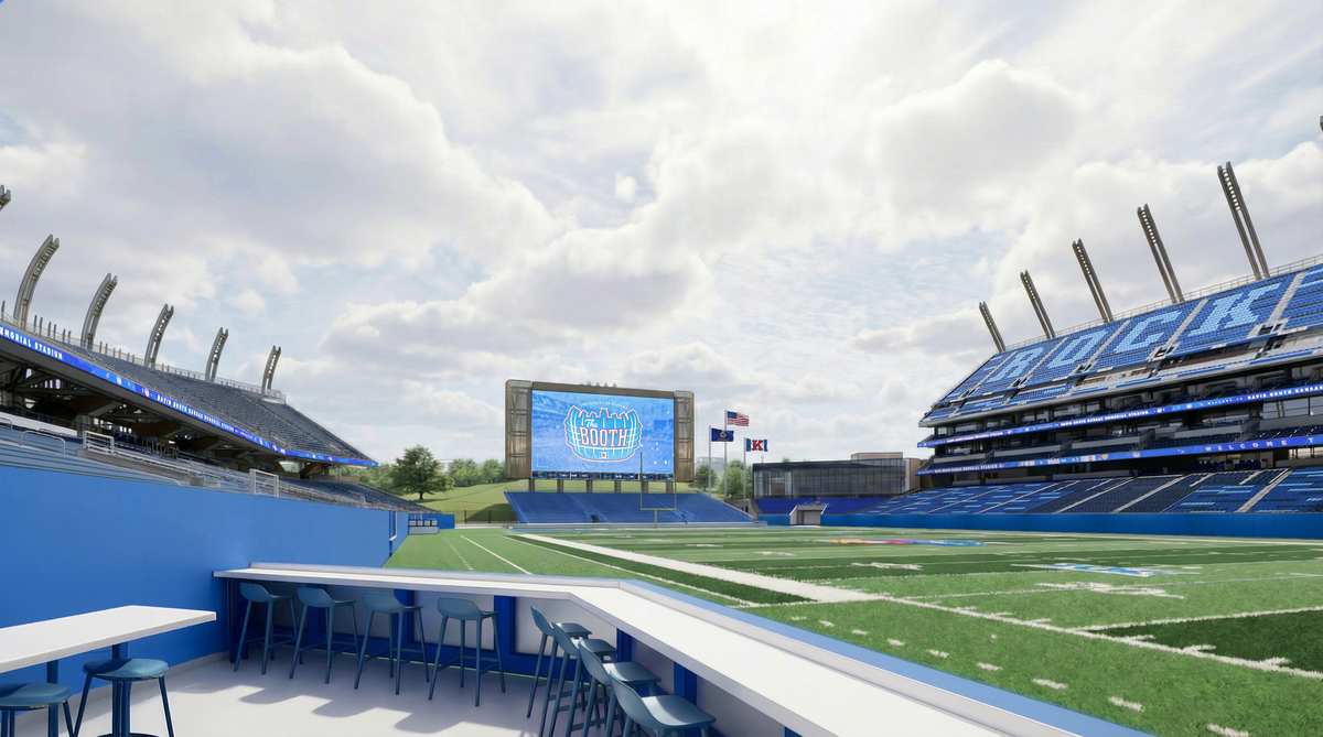 The Kansas Jayhawks athletic department released renderings on Jan. 22, 2026 of Phase 2 of the university’s ongoing refresh of David Booth Kansas Memorial Stadium in Lawrence.