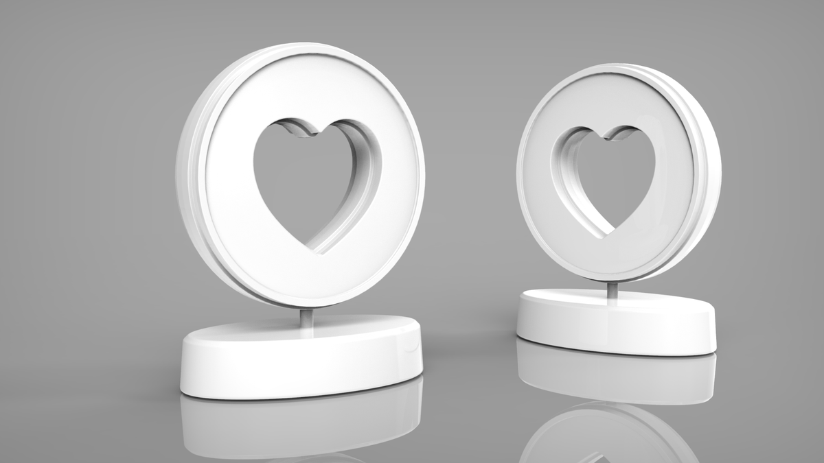 An early rendering shows the new shape for the 2026 Parade of Hearts fiberglass sculptures, which 150 selected artists will personalize with their designs and have displayed across Kansas City from April to August 2026.
