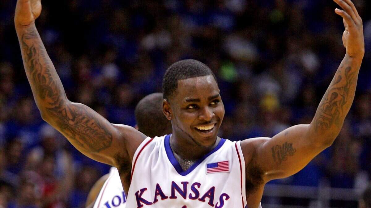 Sherron Collins was a star in high school in both baseball and football before becoming a basketball star at KU.
