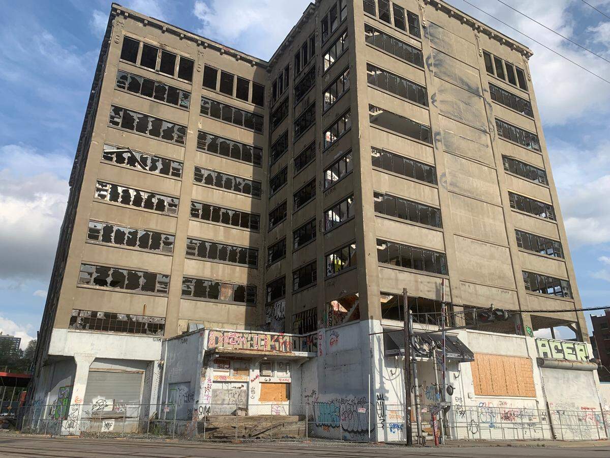 The Ridenour-Baker Grocery Co. Building at 933 Mulberry St. is slated for demolition as part of a $500 million redevelopment project planned for Kansas City’s West Bottoms.