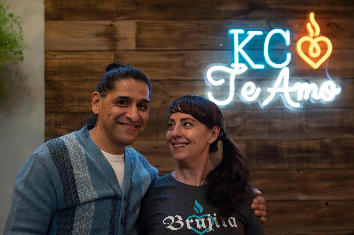 Curtis Herrera, left, and Miel Castagna-Herrera, are the owners of Café Corazón, at a new location in the Crossroads Arts District.