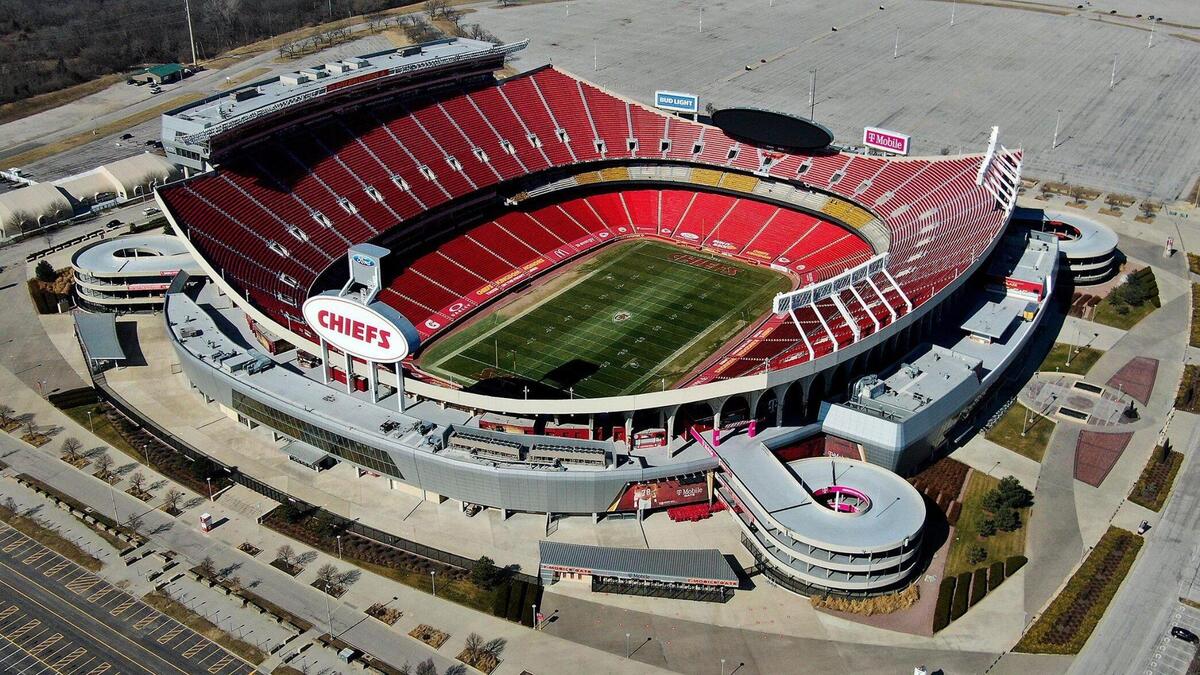 Arrowhead Stadium in Kansas City, as seen on Thursday, March 4. Construction for the stadium at the Truman Sports Complex was started in 1968; the venue opened for games in 1972 and underwent a major renovation in 2009.