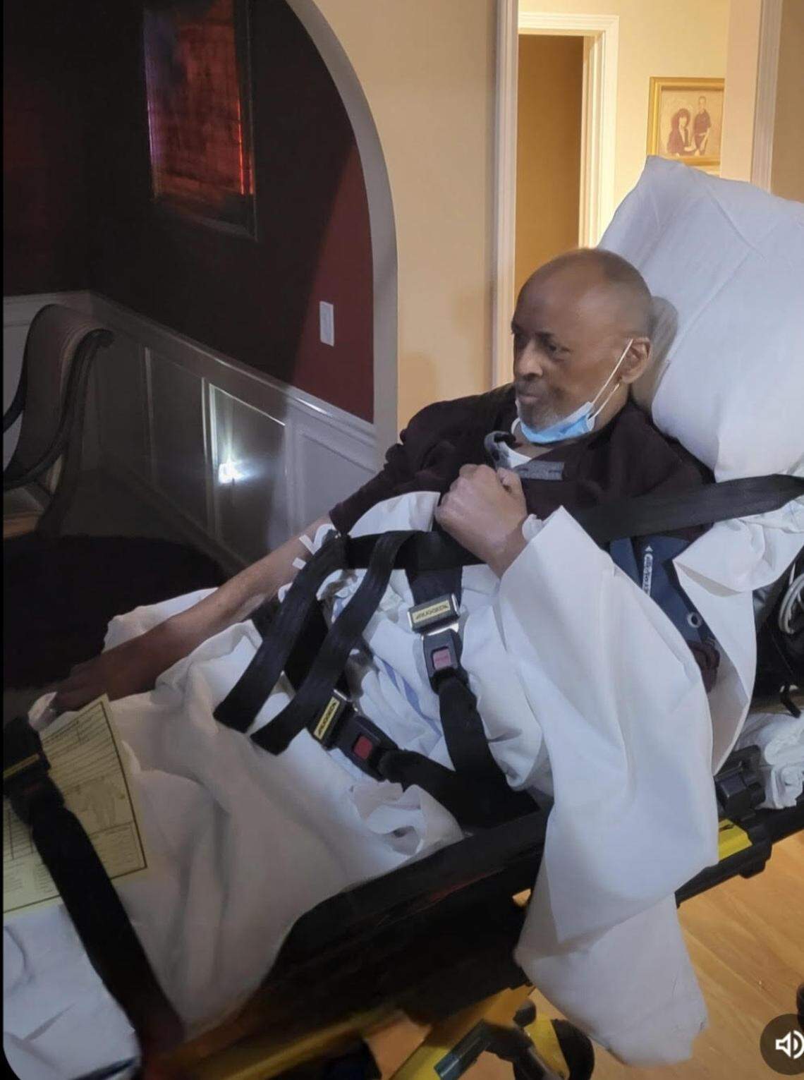 Ron Wood on his final trip to the hospital days before he died. Wood had open-heart surgery at The University of Kansas Hospital and later was diagnosed with a serious infection caused by a bacteria called M. chimaera. He died on Jan. 5, 2022, at 71. A series of lawsuits allege that the bacteria was spread from contaminated heater-cooler devices used during the surgeries.