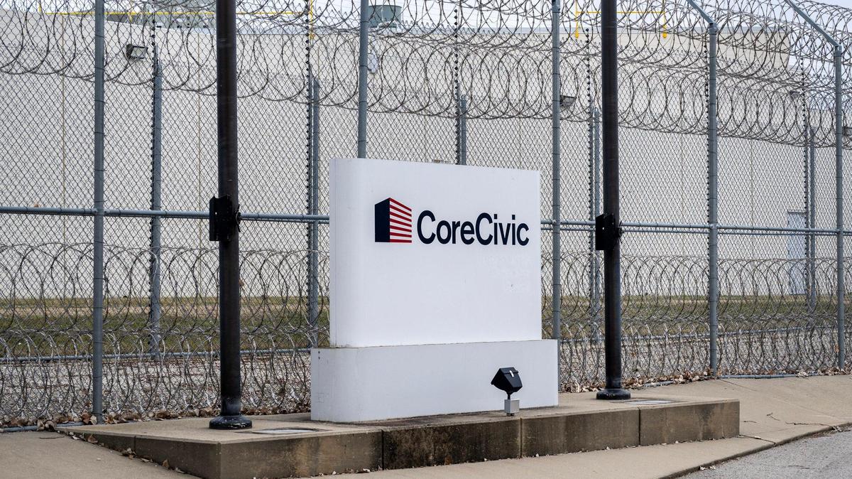 CoreCivic Midwest Regional Reception Center, formerly Leavenworth Detention Center, at 100 Hwy Terrace is seen on Monday, March 3, 2025, in Leavenworth, Kansas.
