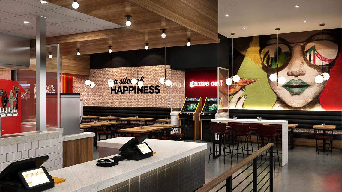A rendering of the Peter Piper Pizzeria in Olathe.