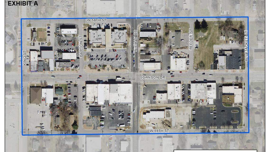 In an effort to create a more lively downtown, Shawnee has designated this area as a place where licensed liquor establishments can more easily allow liquor to be consumed outdoors.