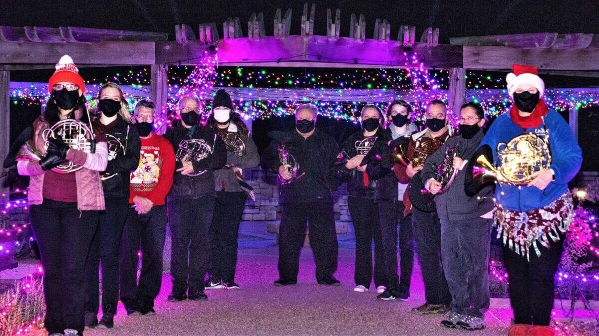 The Kansas City Horn Club entertained with two outdoor concerts during the Festival of Lights in November at Powell Gardens. The club has been providing free public performances in the Kansas City area since 2013.