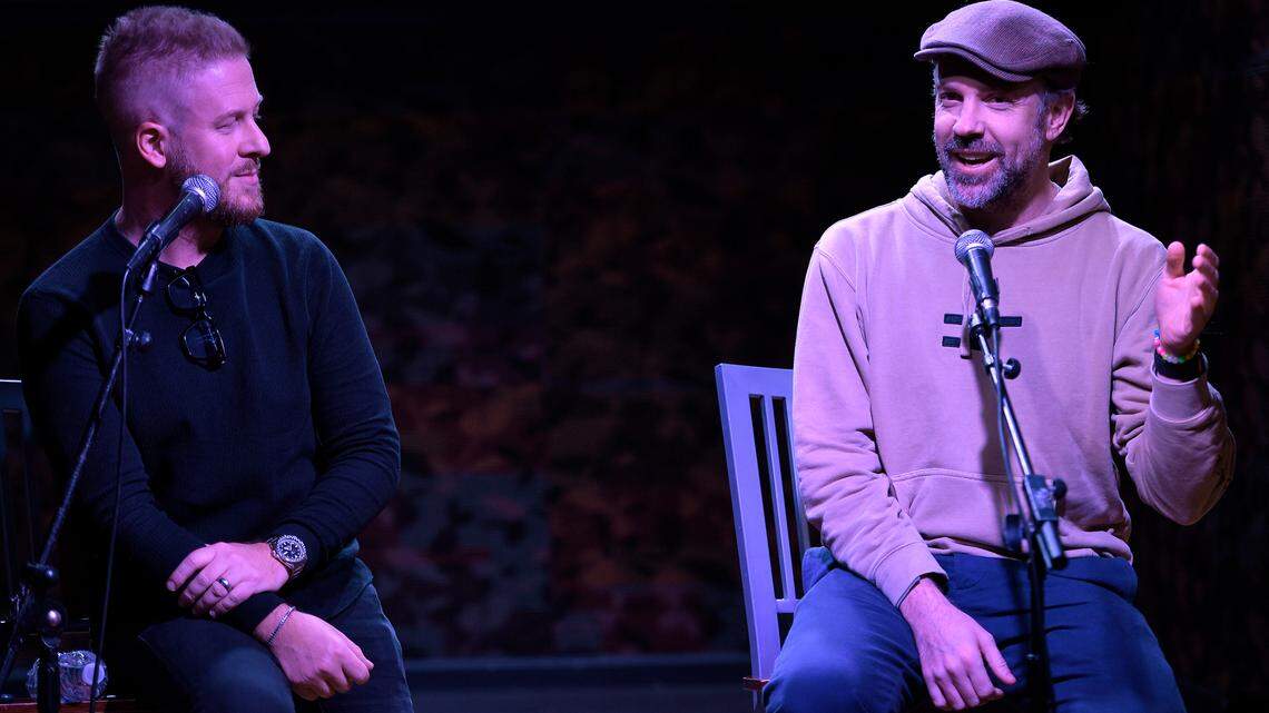 Jason Sudeikis back in Kansas City to promote fundraiser, hint at Ted Lasso’s future