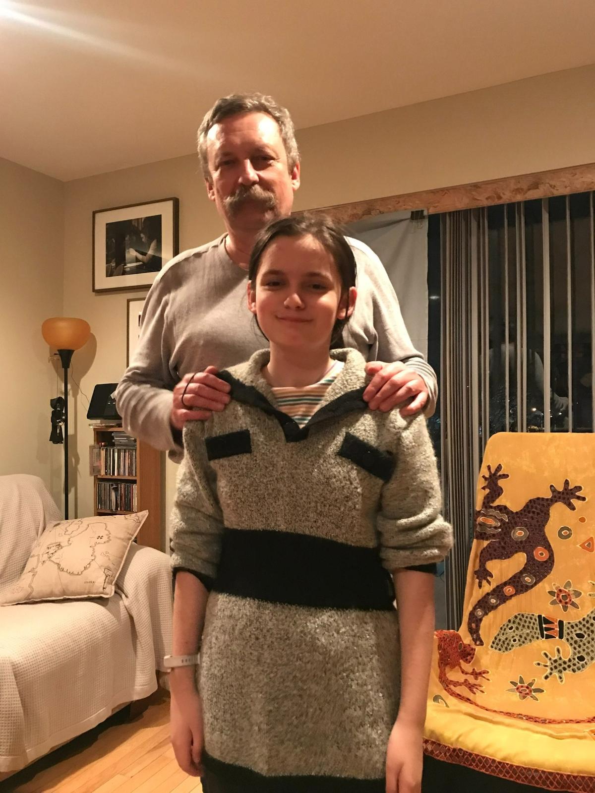Solomia Beregovska at Alexey Ladokhian’s home in Kansas City following her exodus from Ukraine.