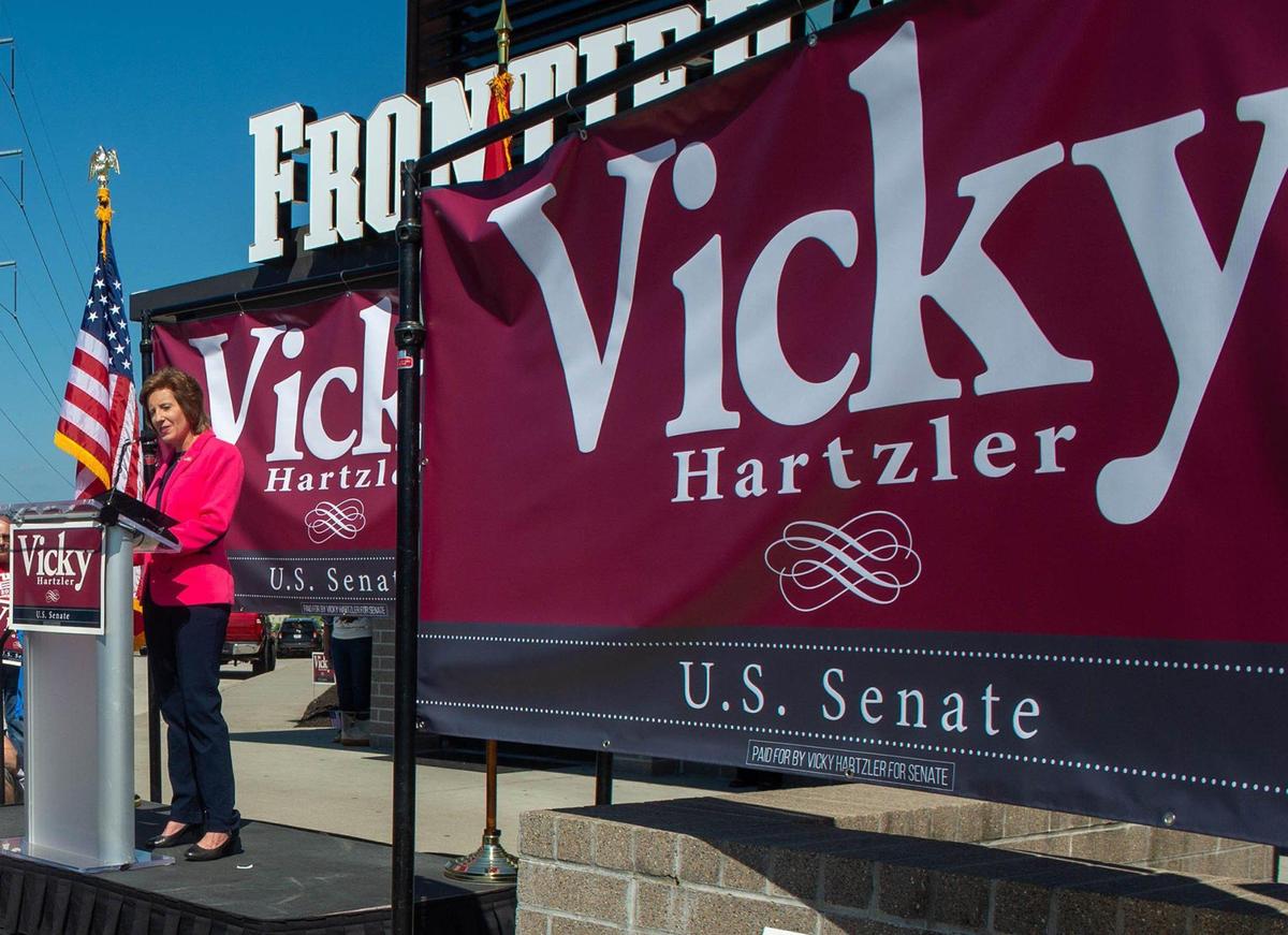 Missouri GOP Rep. Vicky Hartzler launched her campaign to run for Roy Blunt’s U.S. Senate seat on Thursday, June 10, 2021, at Frontier Justice in Lee’s Summit. Hartzler currently represents Missouri’s 4th Congressional district.