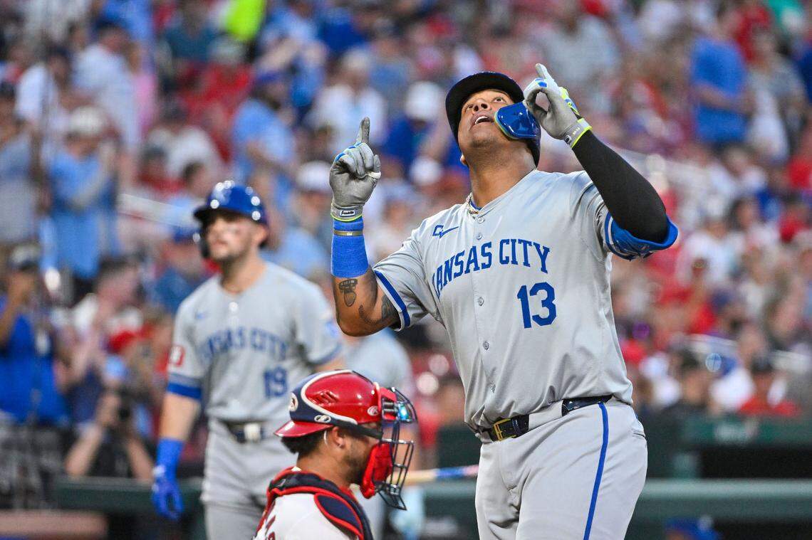 Serving as the Royals’ DH in Wednesday’s doubleheader nightcap at Busch Stadium in St. Louis, Salvador Perez made his presence known with his second homer of the day in the sixth inning. Perez also homered in the sixth inning of Wednesday’s first game.