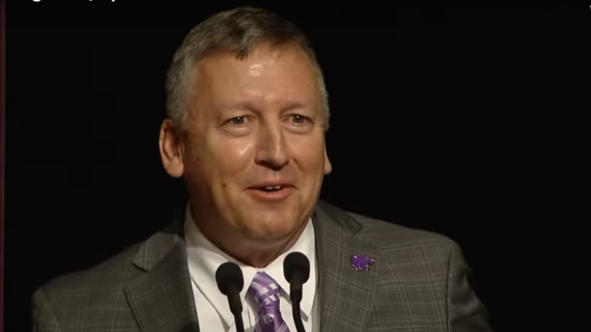 Richard Linton will be Kansas State University’s 15th president. He spoke at a special Kansas Board of Regents meeting Thursday.