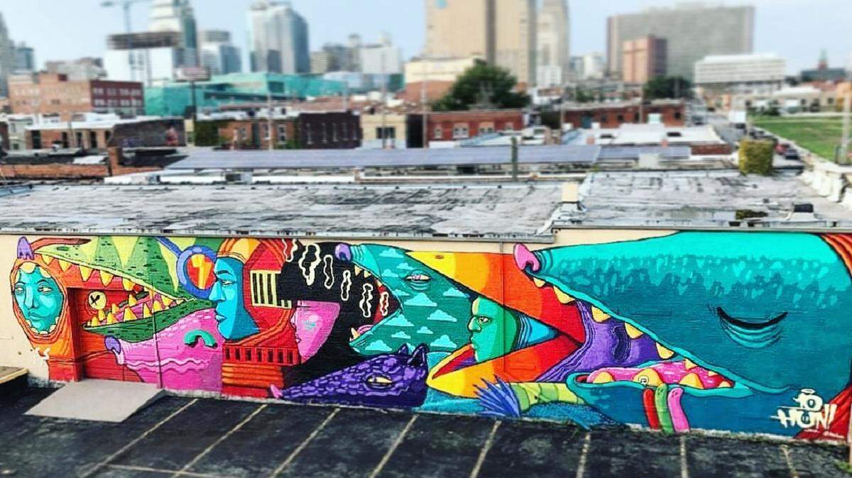 Artists from the Kansas City area and around the world will add over 40 murals to the Crossroads Arts District during the third annual SpraySeeMO festival from Sept. 8-15, 2019.