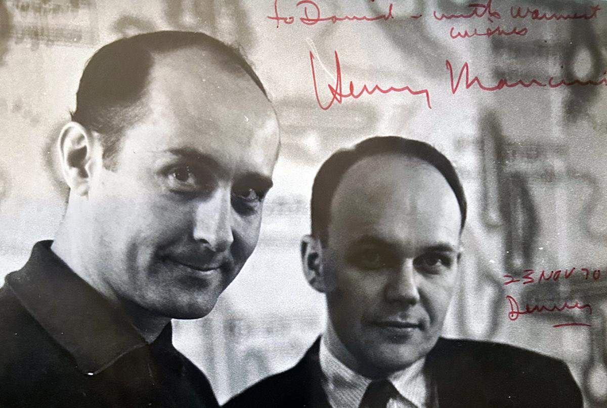 Henry Mancini, left, and David Kent