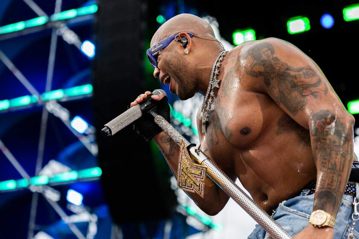 Flo Rida preforms on stage during their FIFA Fan Fest concert at Fan Fest on Friday, June 19, 2026.