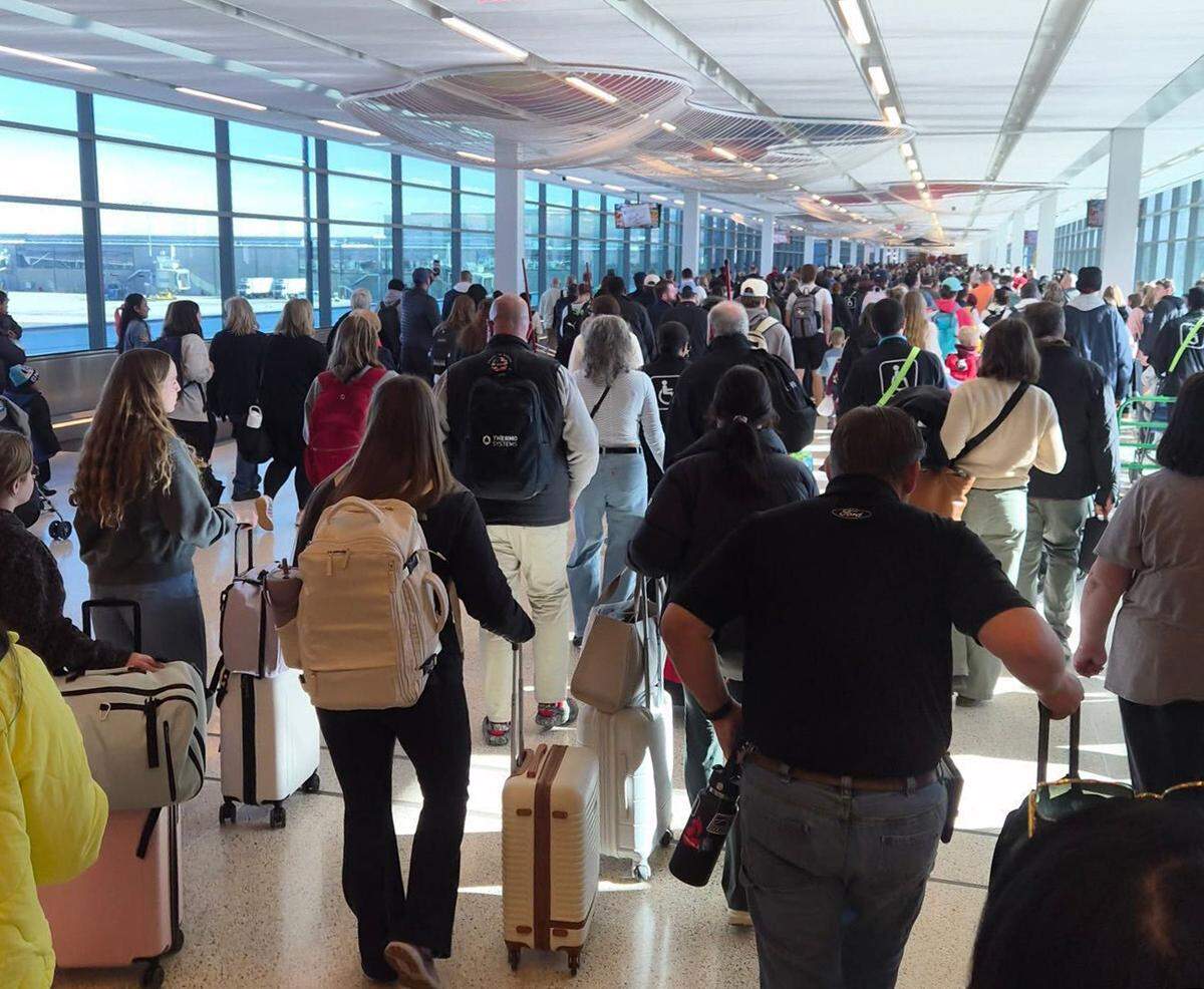 Authorities at Kansas City International Airport investigated a threat Wednesday morning, and the disruption created large crowds.