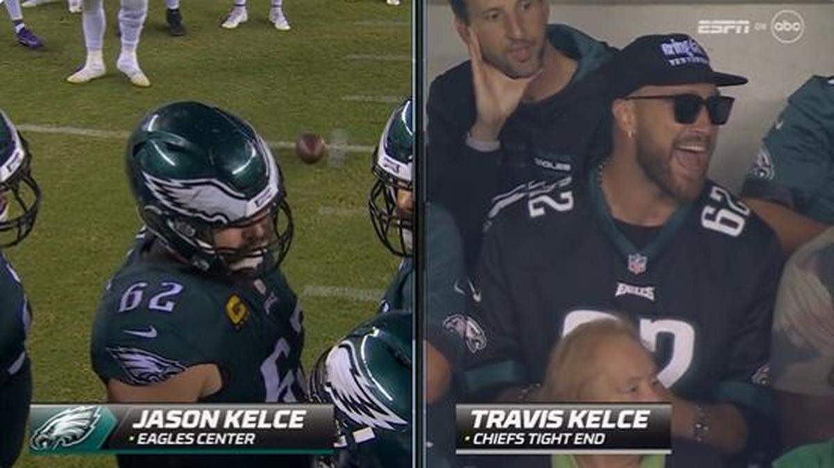 Travis Kelce appeared to be enjoying himself Monday.