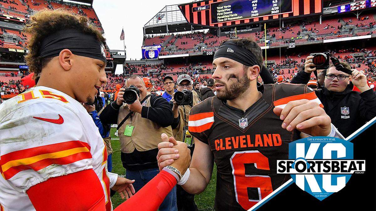 Patrick Mahomes will meet Baker Mayfield again Sunday.