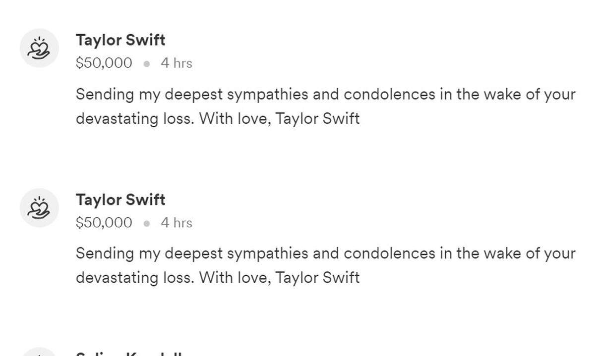 Taylor Swift made a sizable donation to the family of Chiefs fan Lisa Lopez-Galvan, who was shot and killed at the Super Bowl rally.
