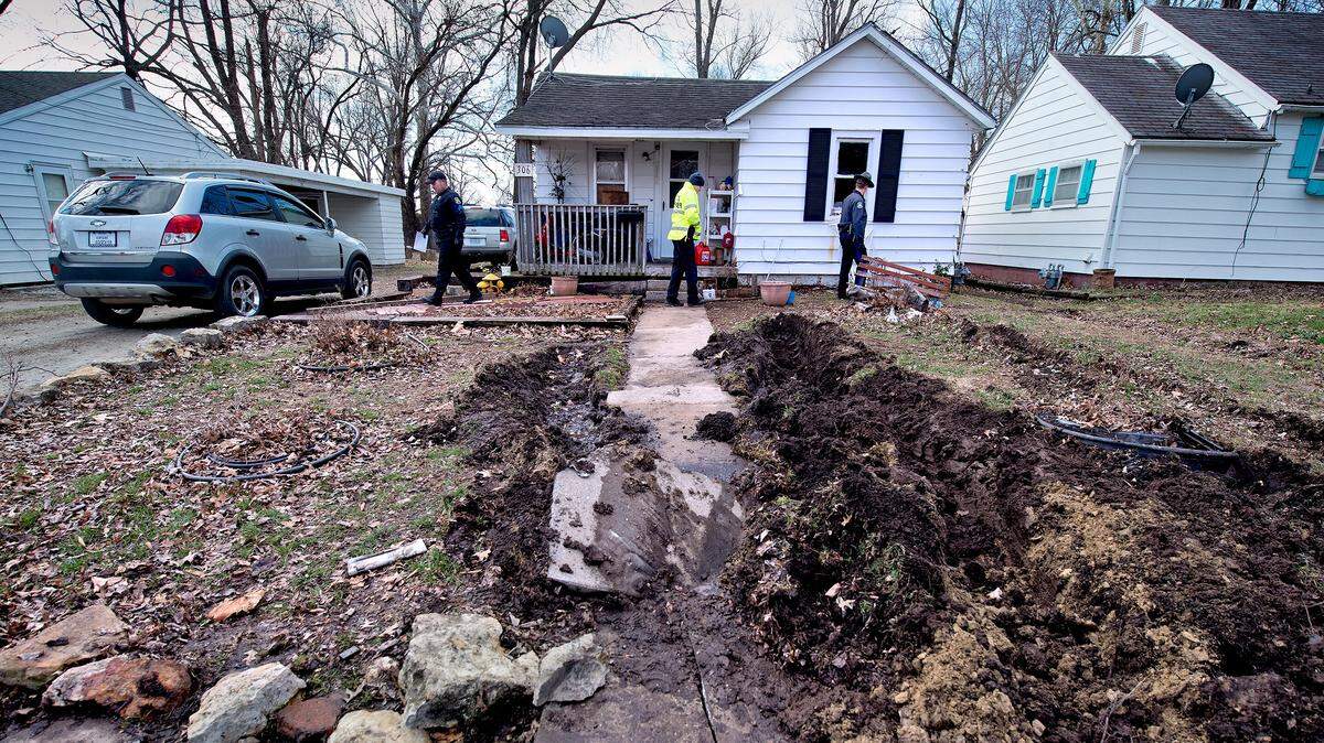 Three officers were shot at 306 W. Grandriver, Clinton, Mo.