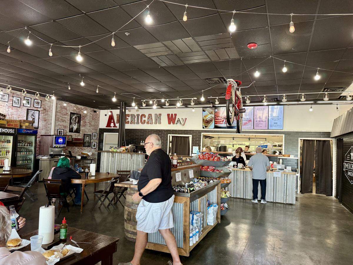 American Way Smokehouse is in an adjoining space with Merchant Square.
