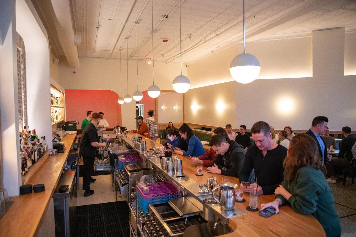 The Thursday happy hour crowd at Fern Bar, a new cocktail destination in KC’s Crossroads.
