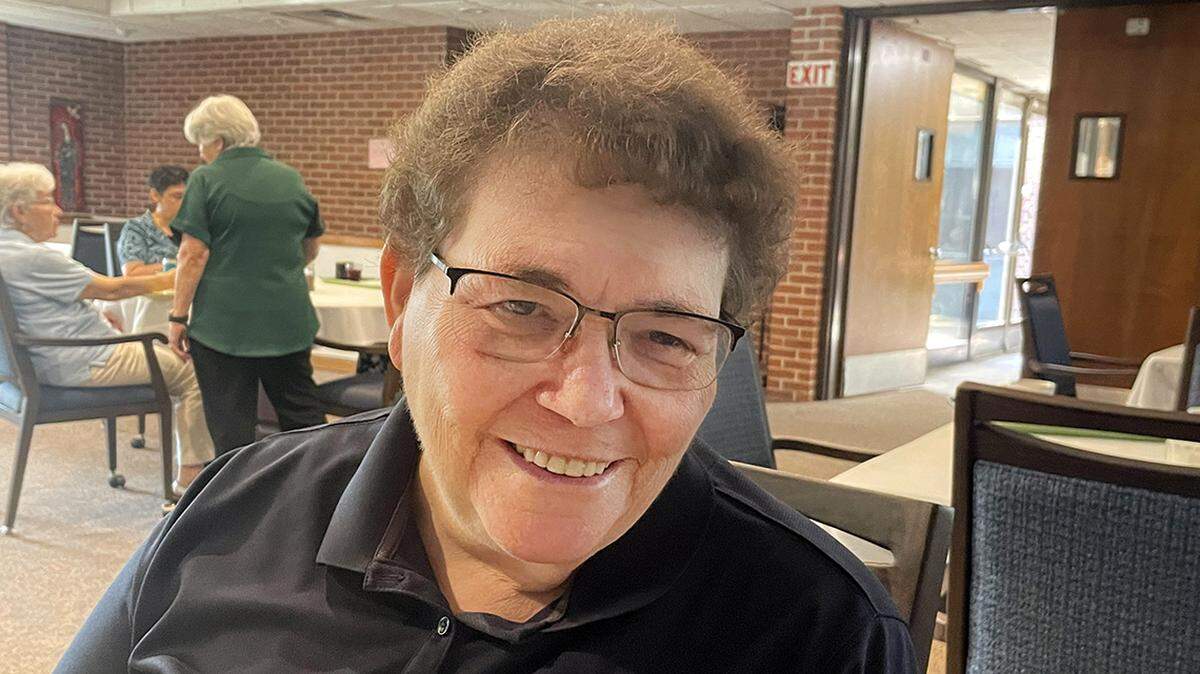 Chris Kean OSB, mortician for Benedictine Sisters of Mount St. Scholastica, ministers to grieving families.