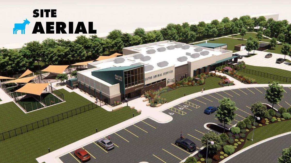 A rendering shows what the new Olathe Animal Shelter could look like when it’s finished. Construction is anticipated to begin this summer, a city official said.